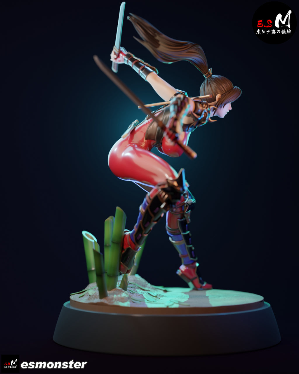 The Crimson Kunoichi Statue