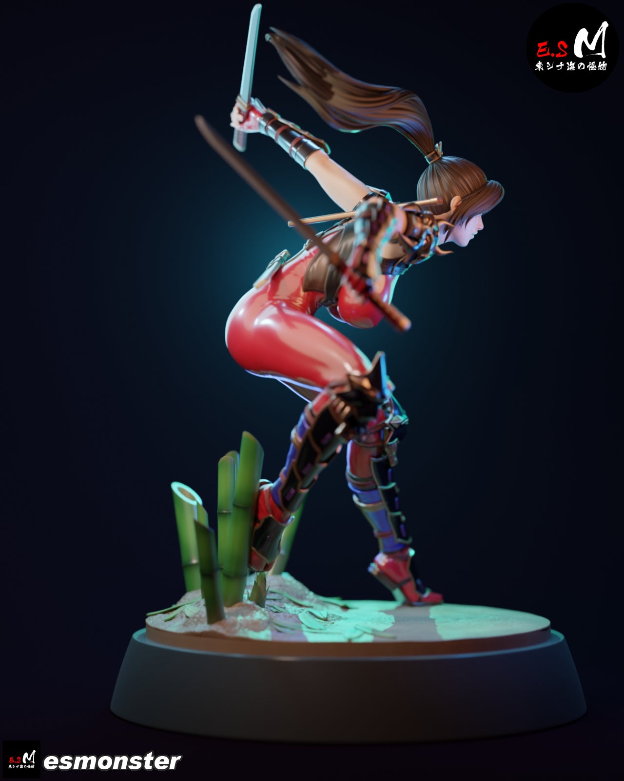 The Crimson Kunoichi Statue