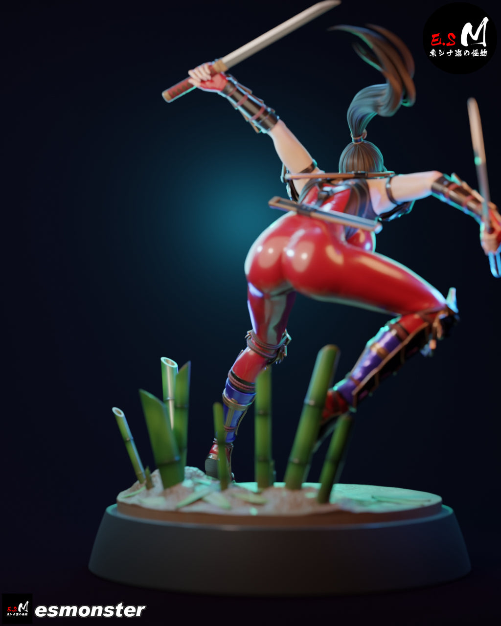 The Crimson Kunoichi Statue