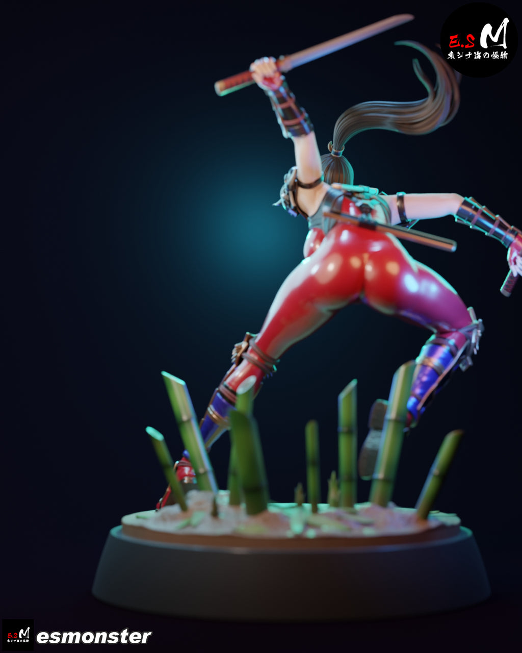 The Crimson Kunoichi Statue