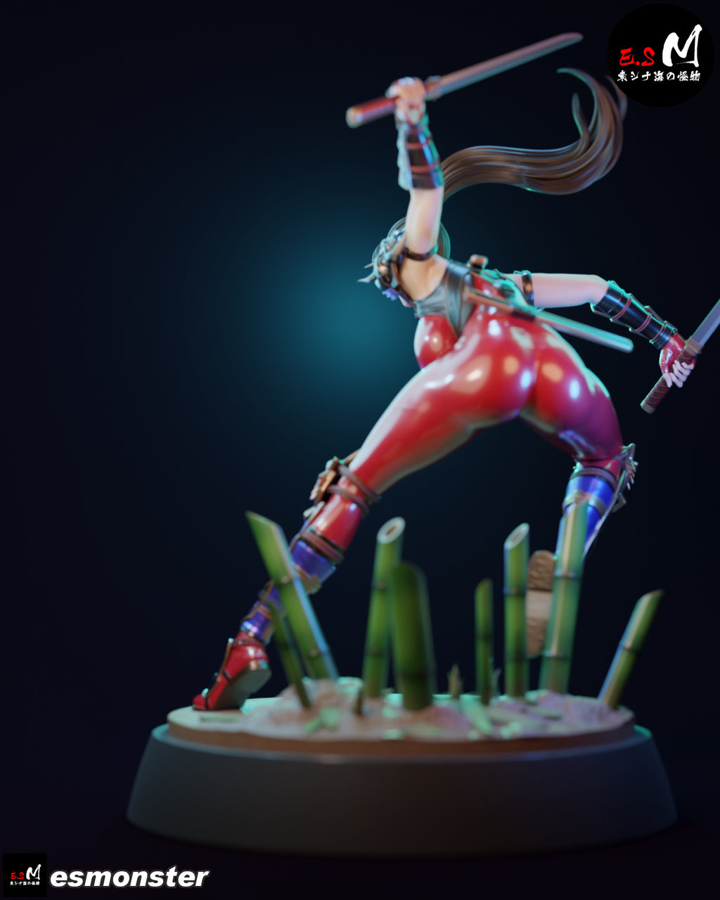 The Crimson Kunoichi Statue