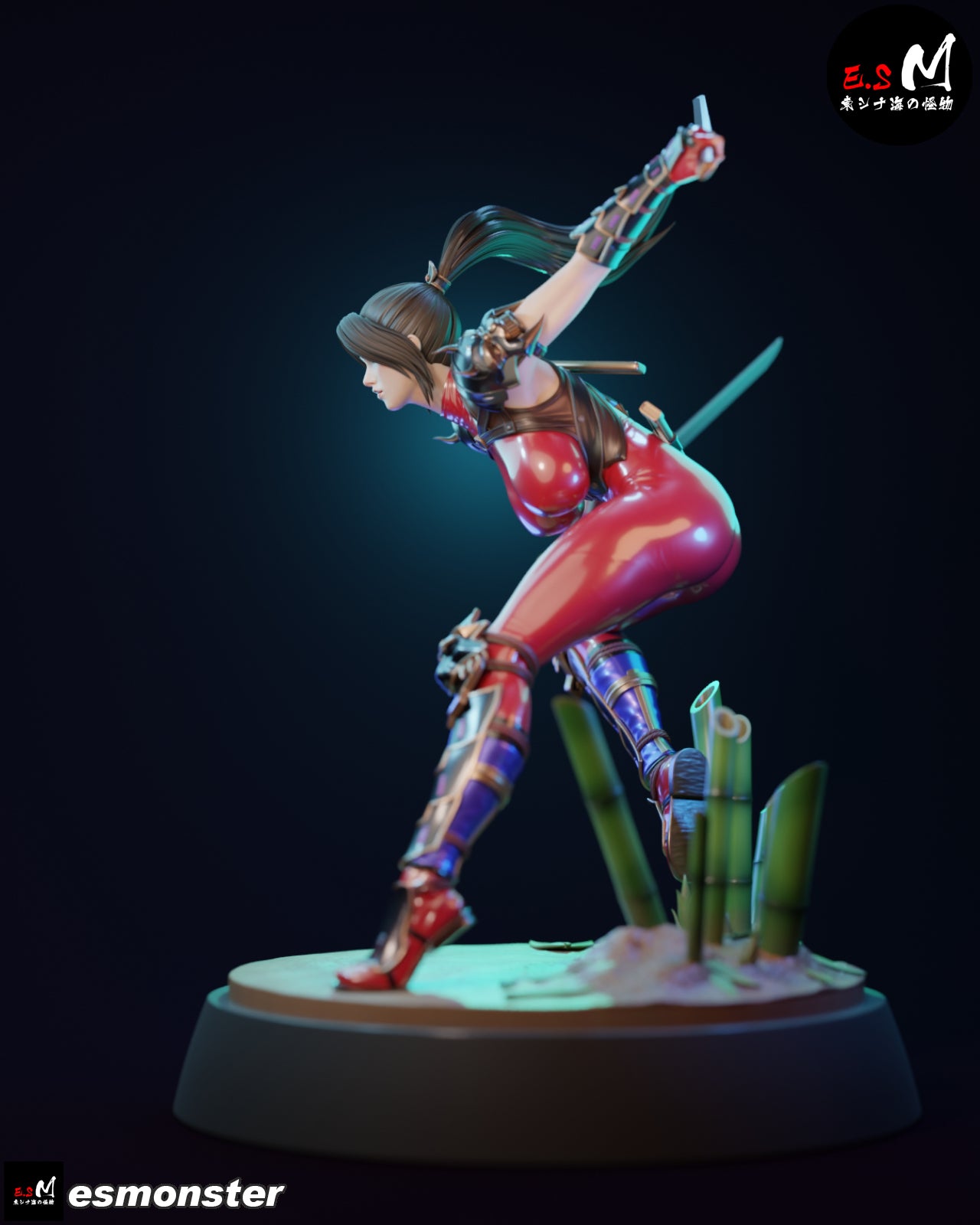 The Crimson Kunoichi Statue