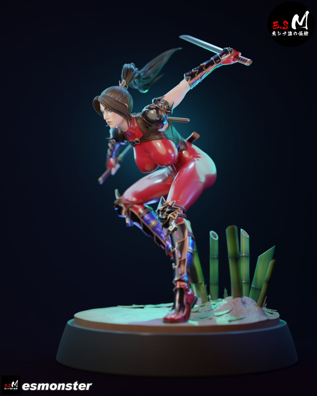 The Crimson Kunoichi Statue