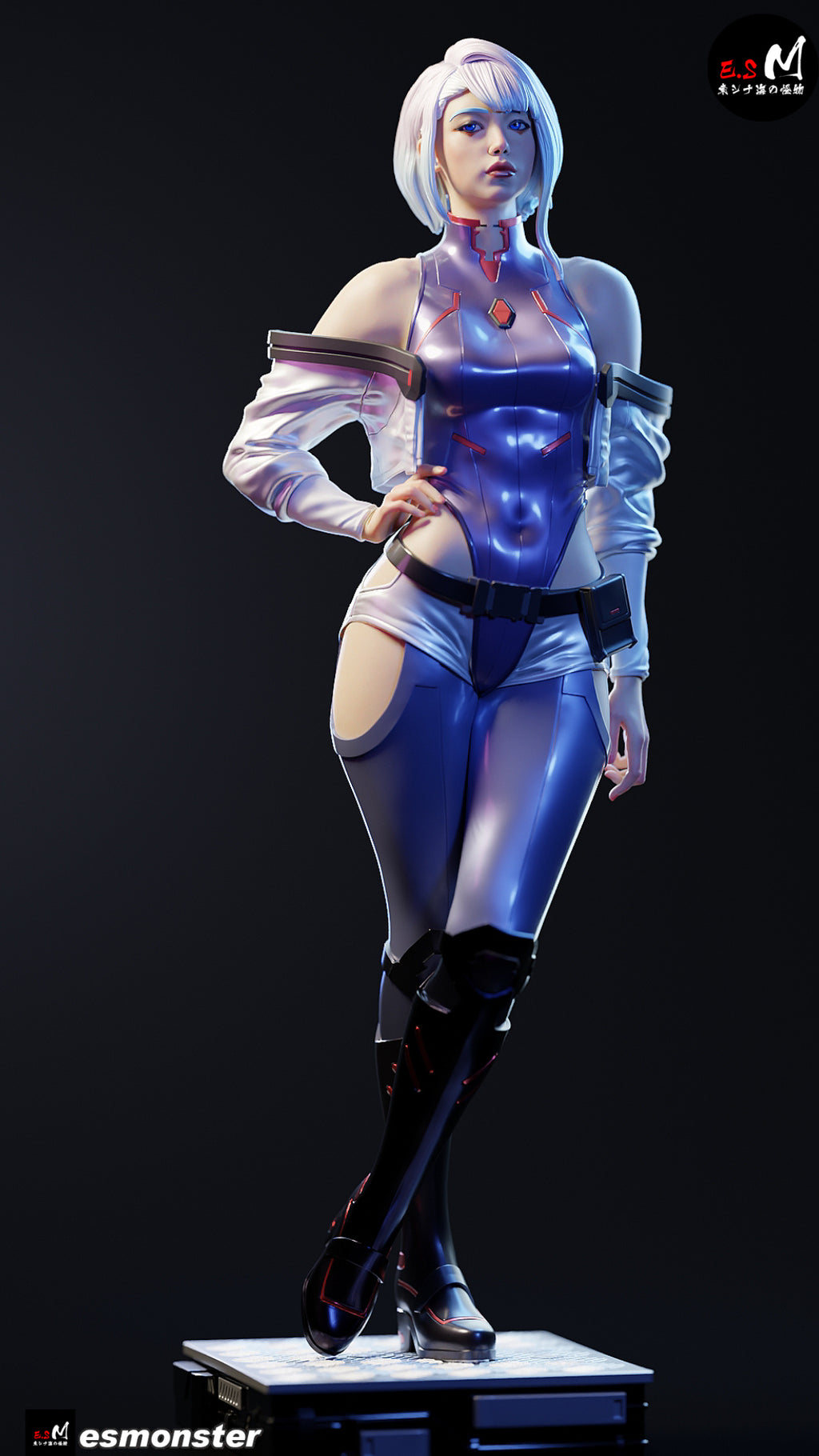 Moonwire Netrunner Statue