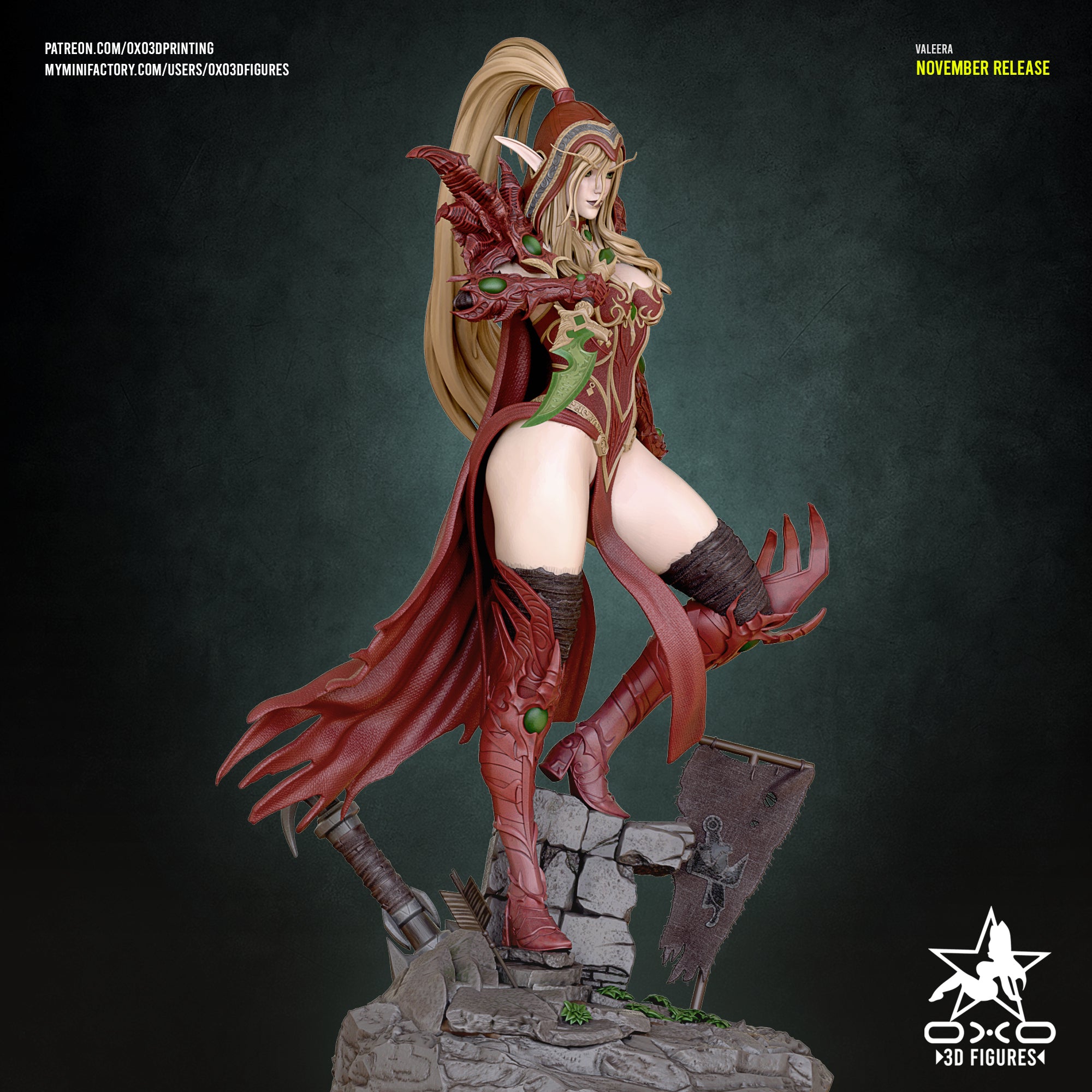 The Crimson Rogue Statue