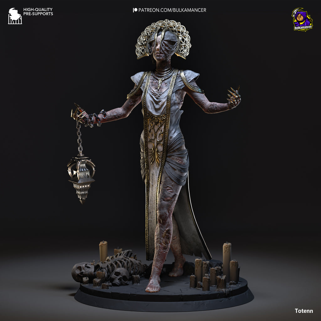 Ancient Corrupted Priestess Statue