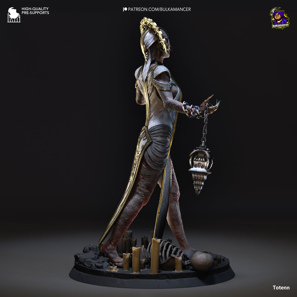Ancient Corrupted Priestess Statue