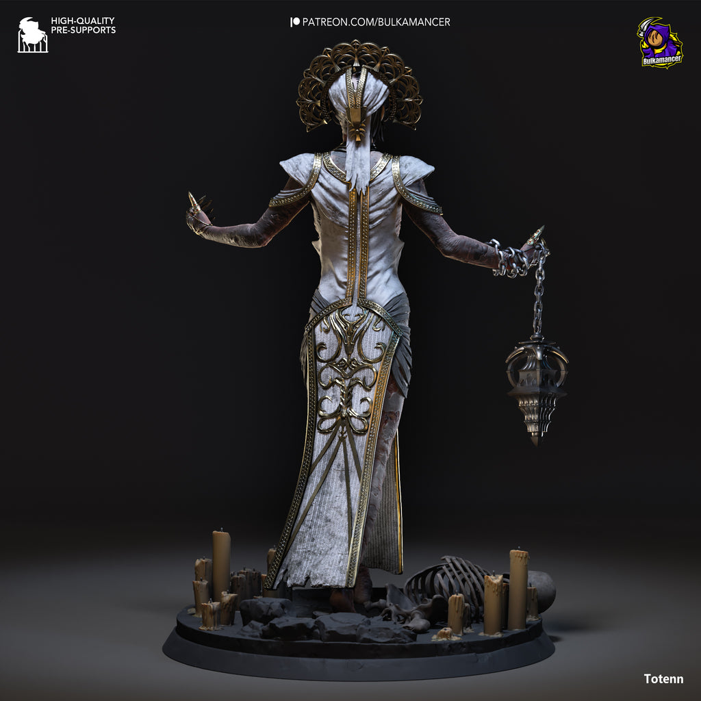 Ancient Corrupted Priestess Statue