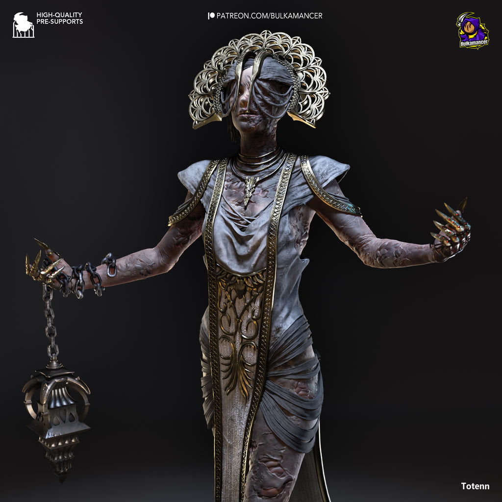 Ancient Corrupted Priestess Statue