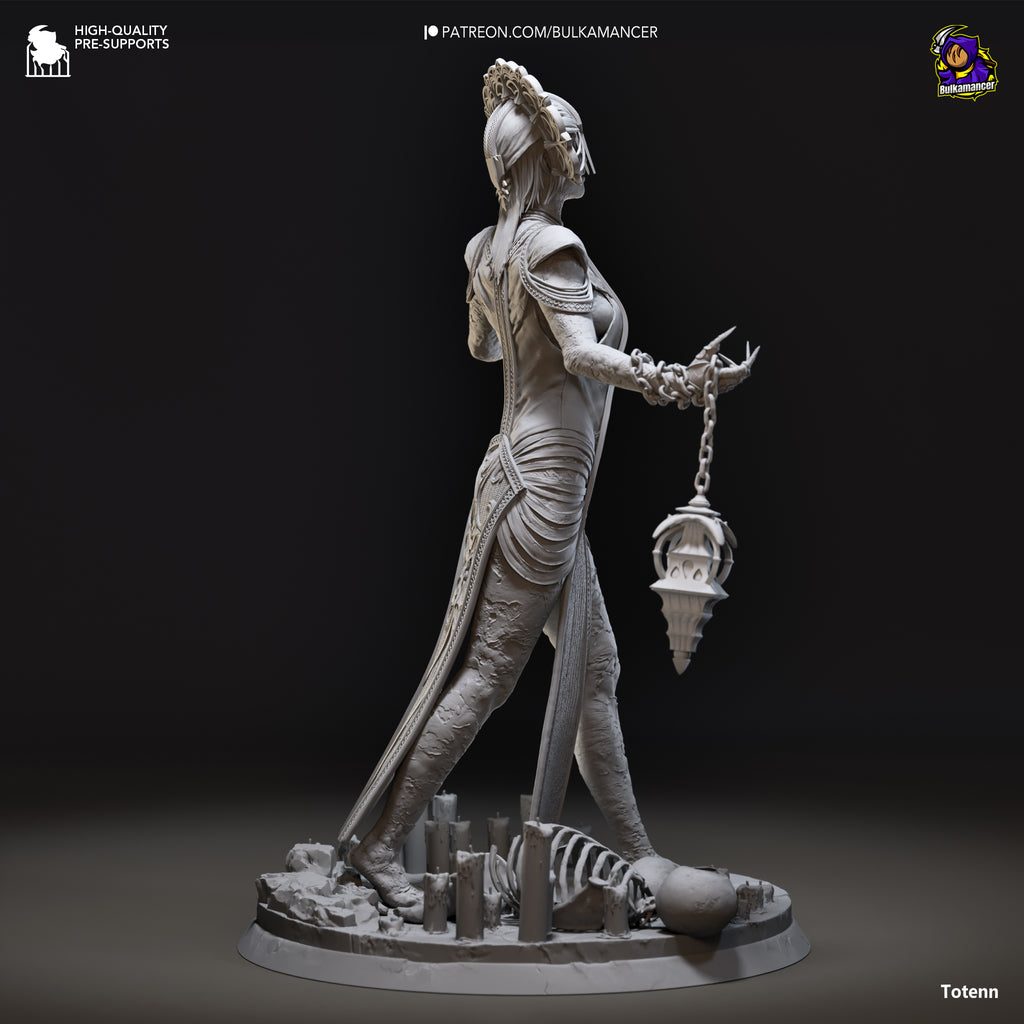 Ancient Corrupted Priestess Statue