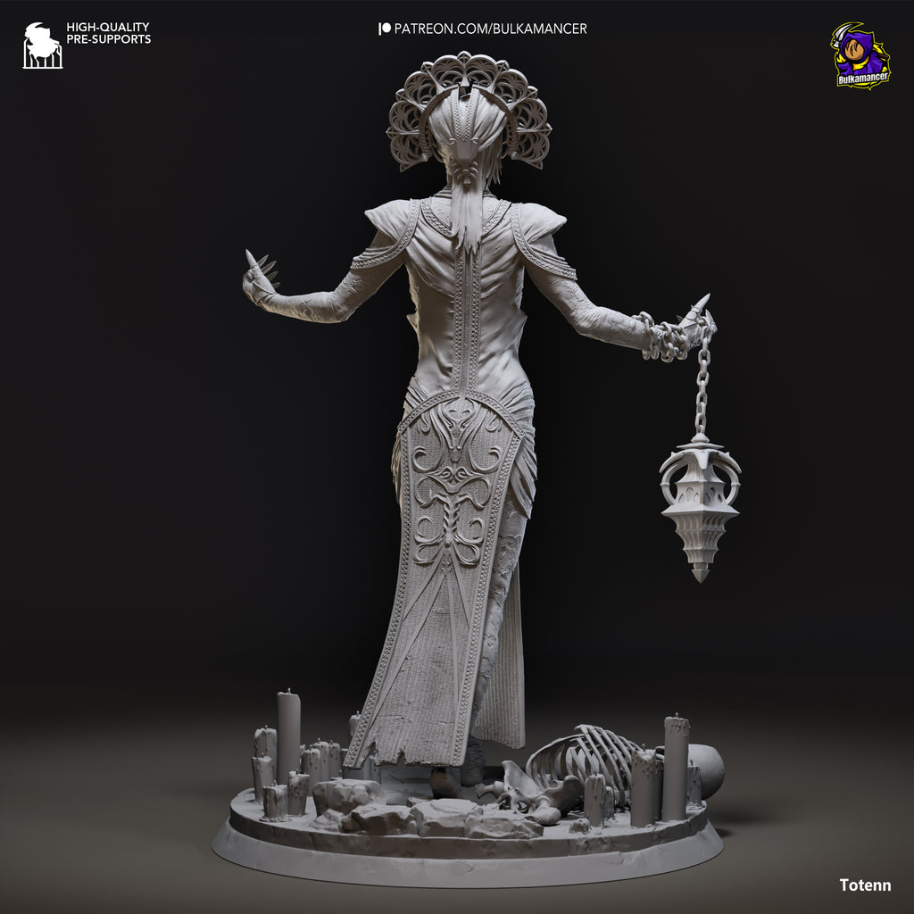 Ancient Corrupted Priestess Statue