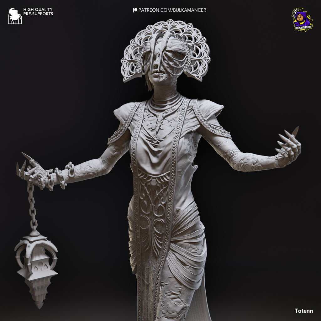 Ancient Corrupted Priestess Statue