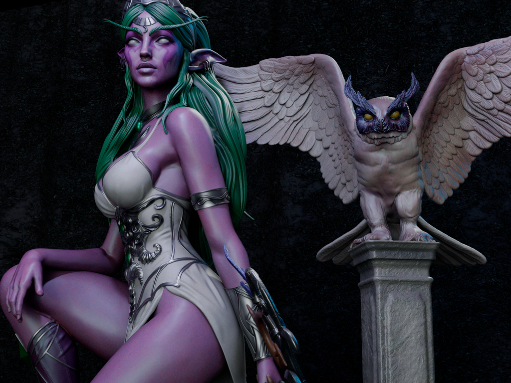 The Moon Priestess Statue