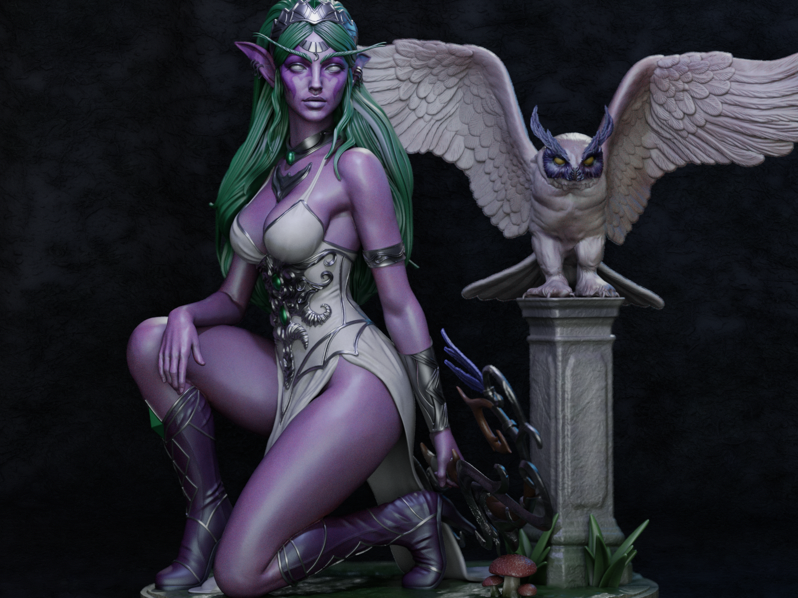 The Moon Priestess Statue