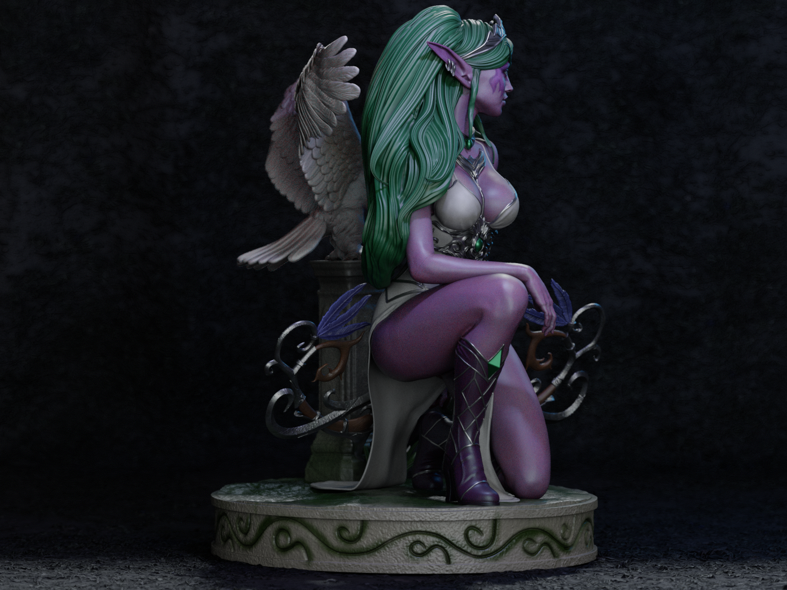 The Moon Priestess Statue