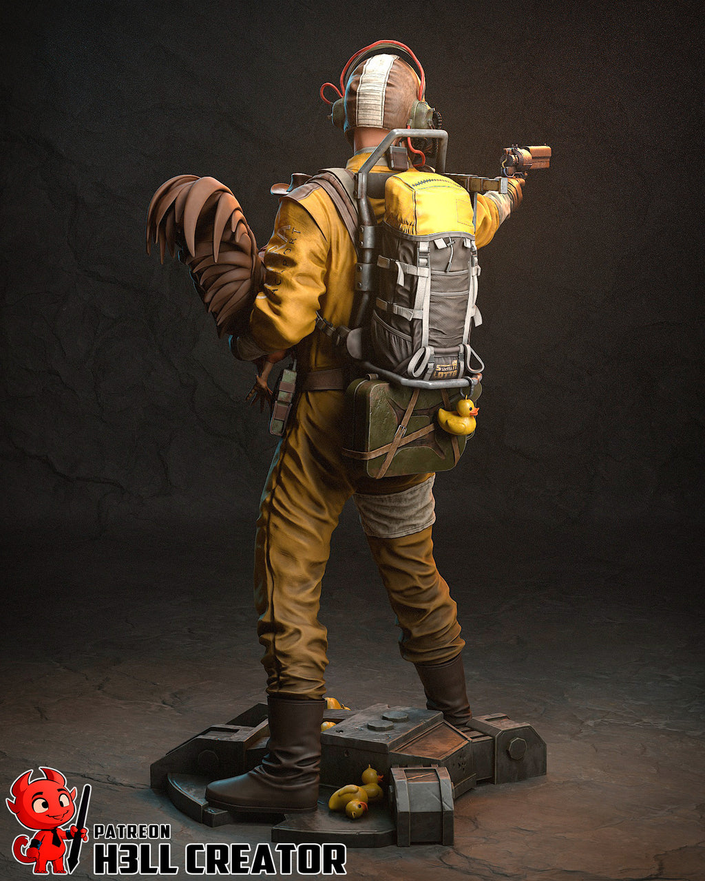 Frontier Salvager Statue