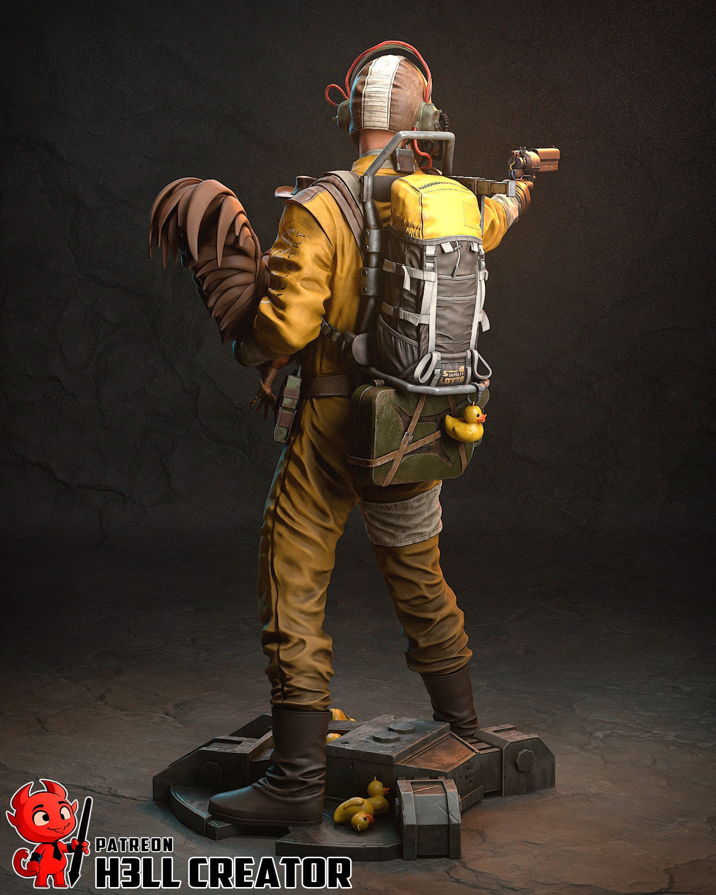 Frontier Salvager Statue