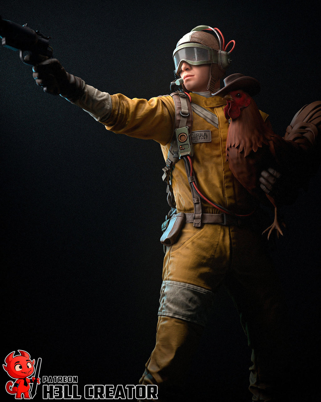 Frontier Salvager Statue