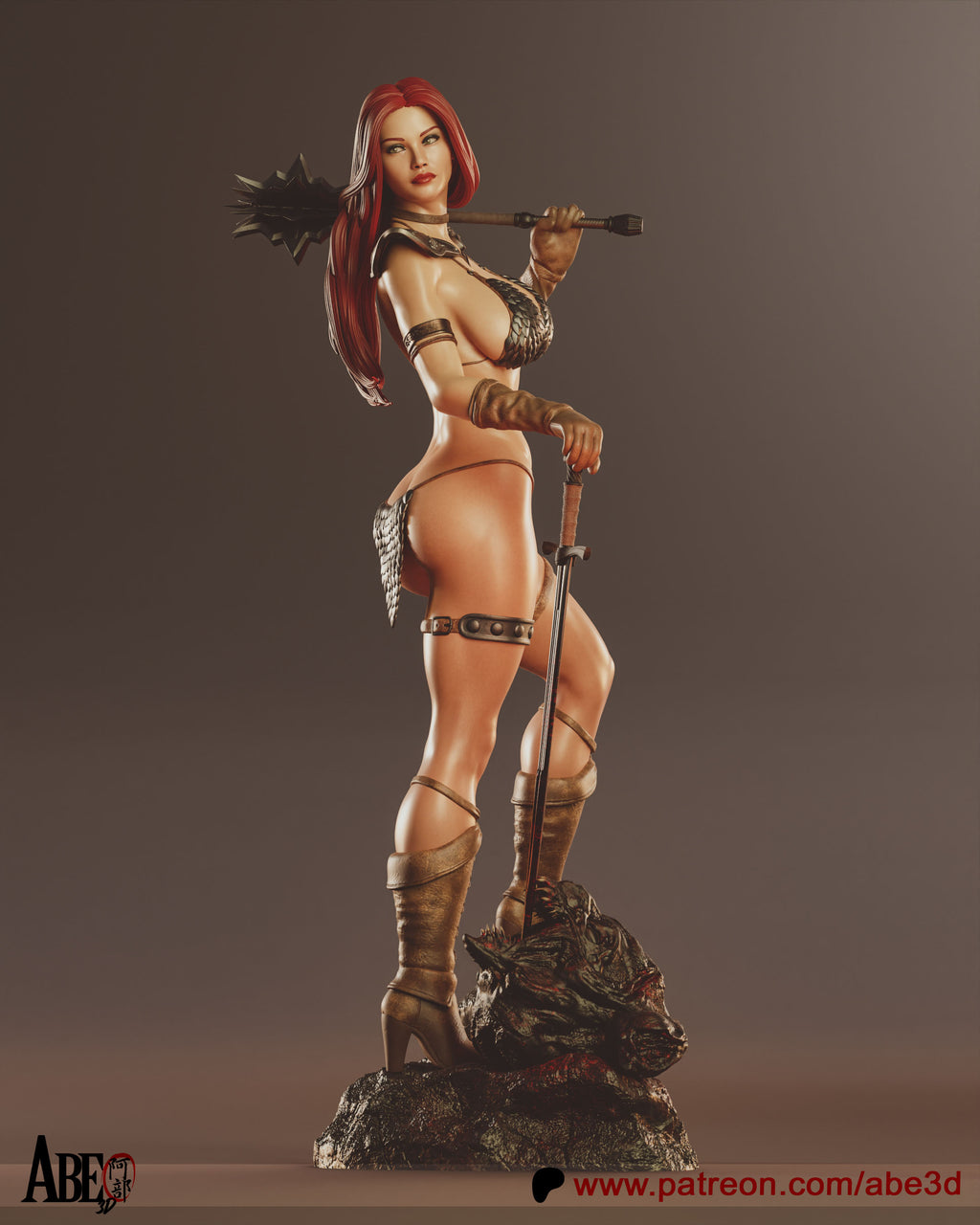 Swordborn She-Devil Statue