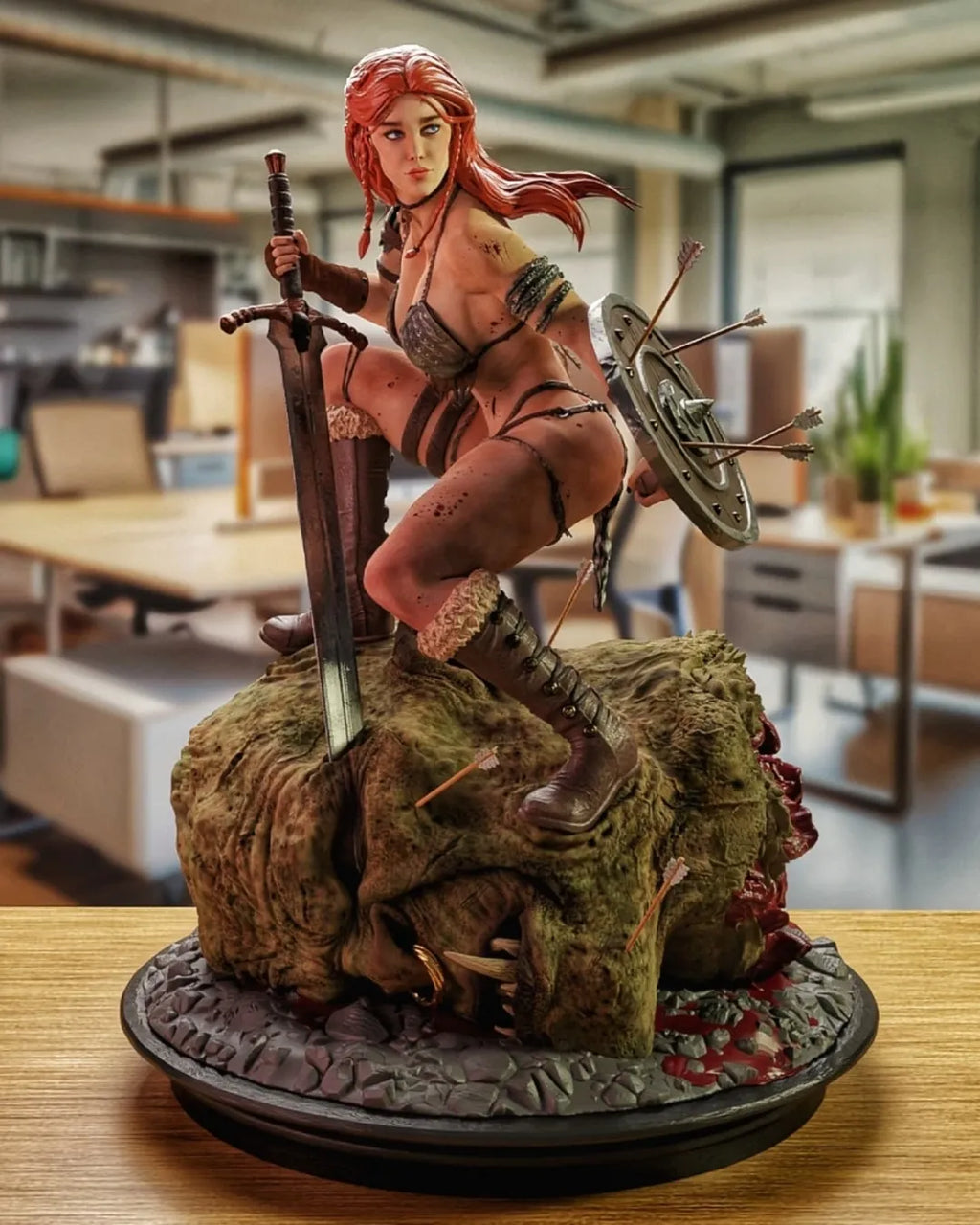 Red Sonja Statue