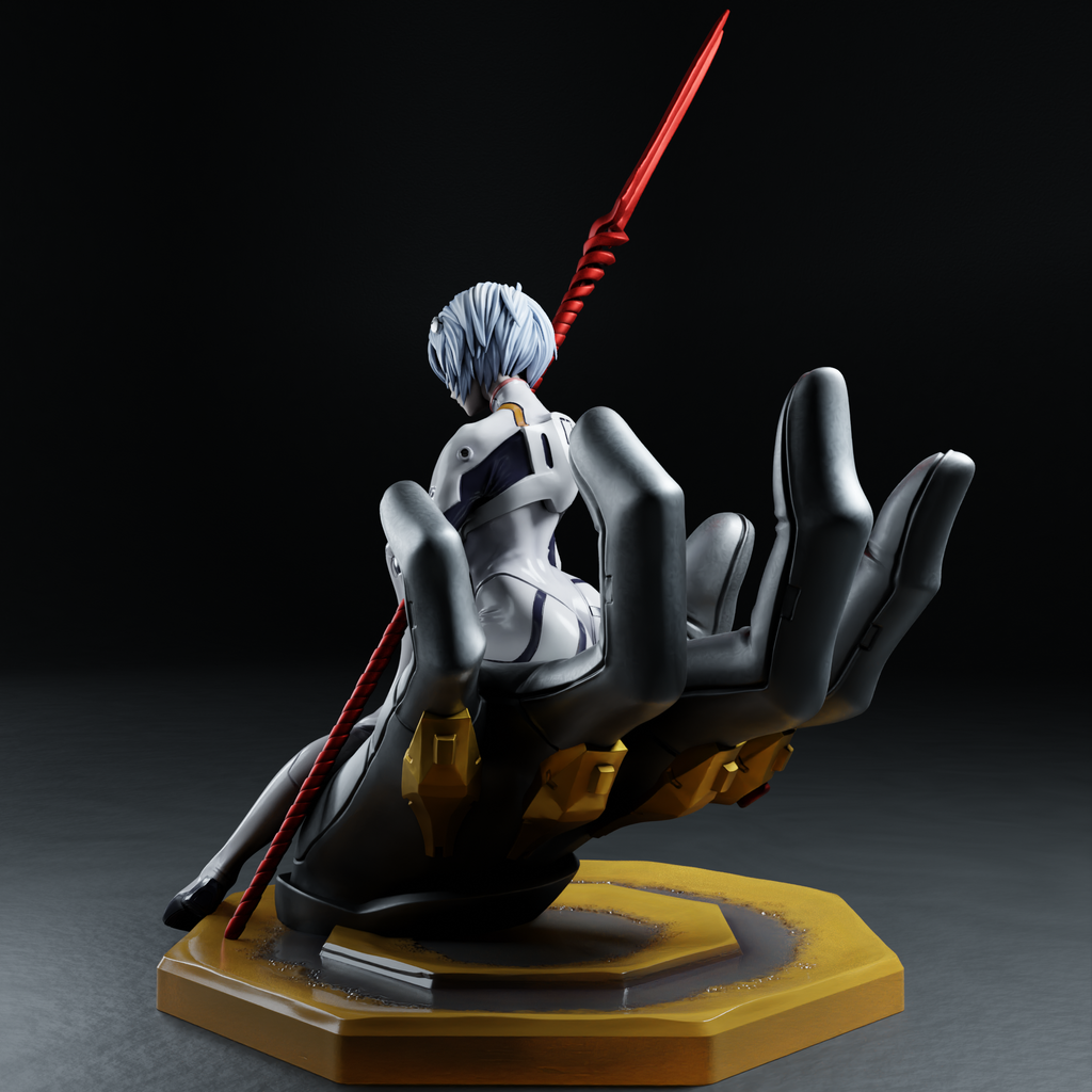 The Blue-Haired Pilot Statue