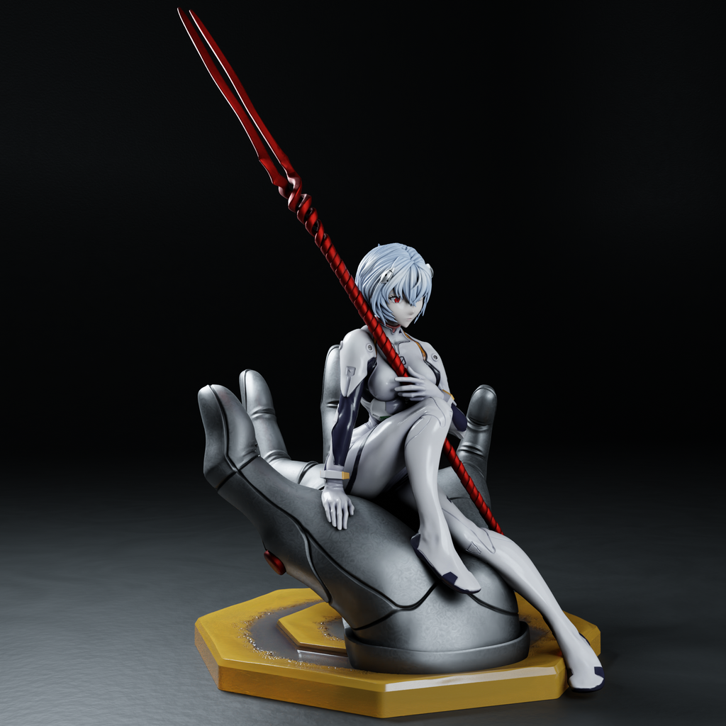 The Blue-Haired Pilot Statue