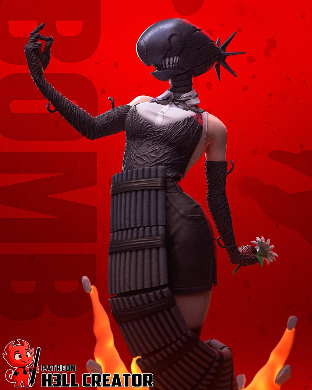 Bomb Devil Girl Figure