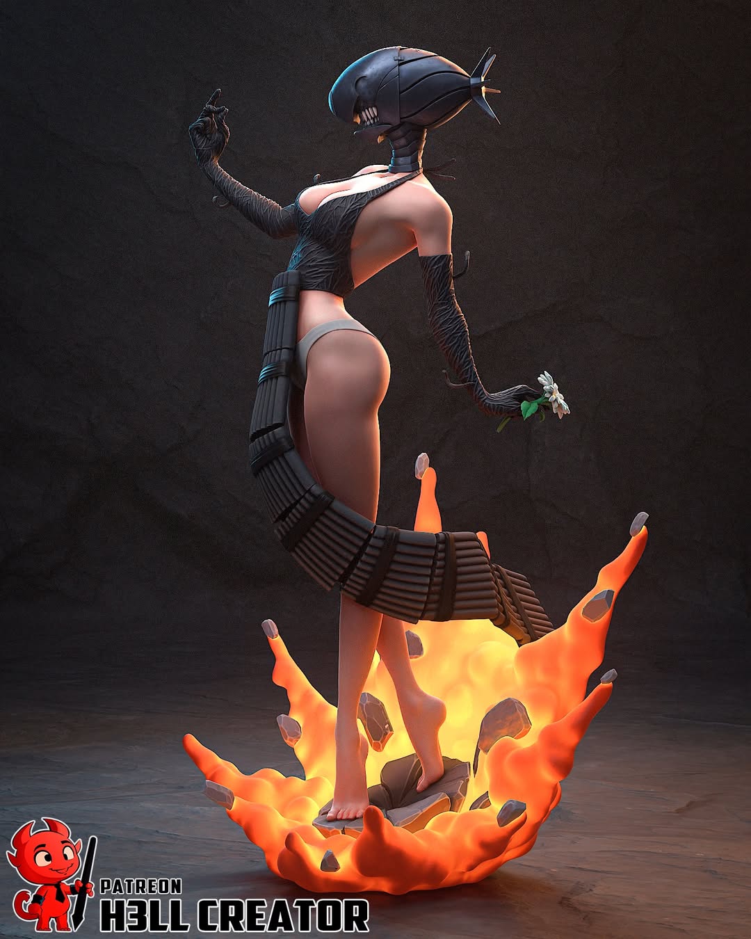 Bomb Devil Girl Figure