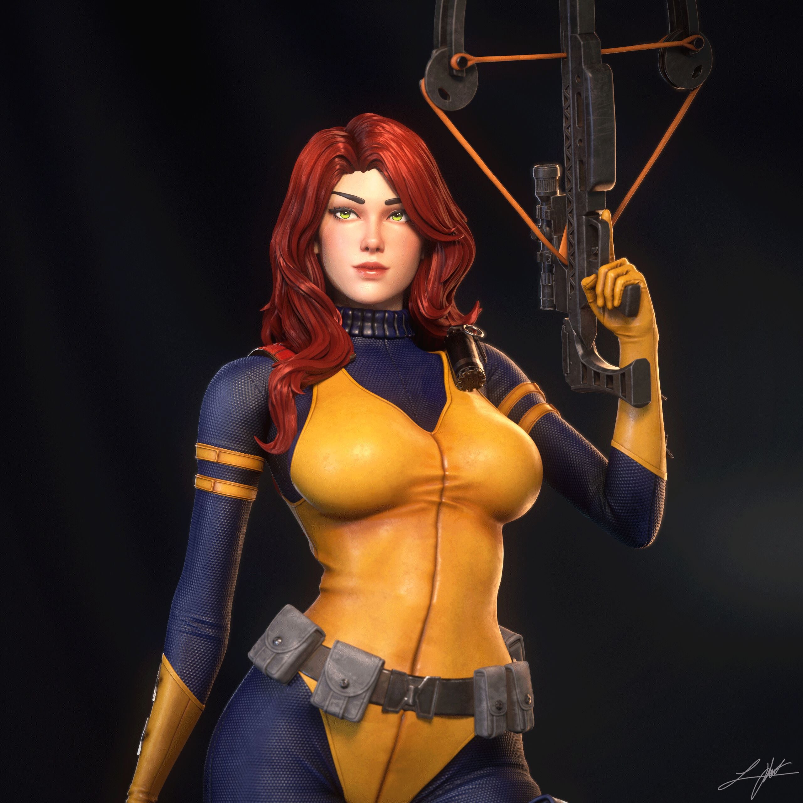 The Crimson Operative Statue