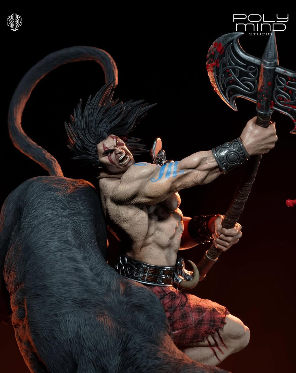 Warp-Spasm Warrior Statue