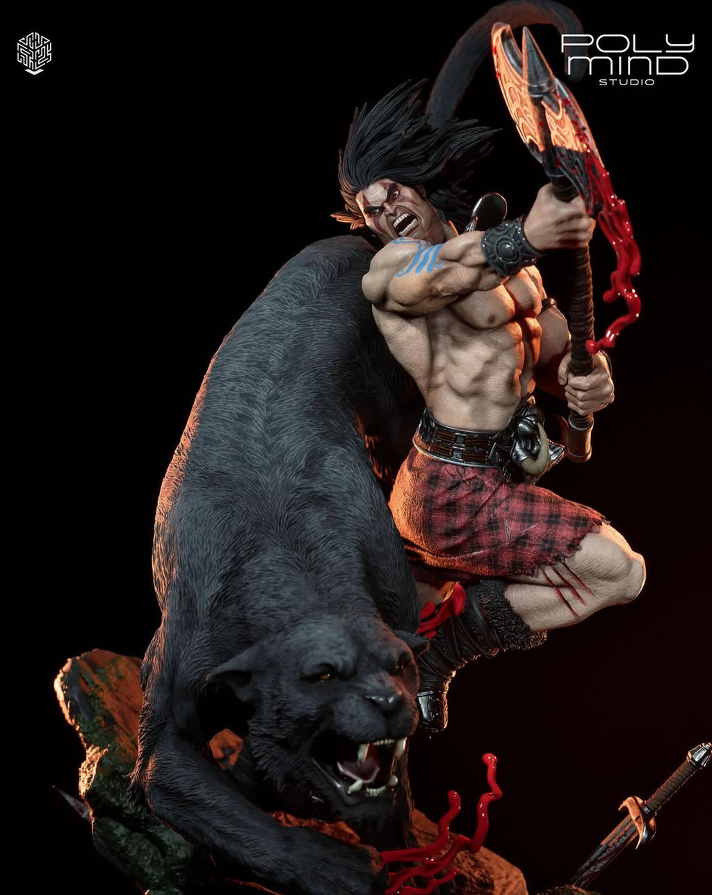 Warp-Spasm Warrior Statue