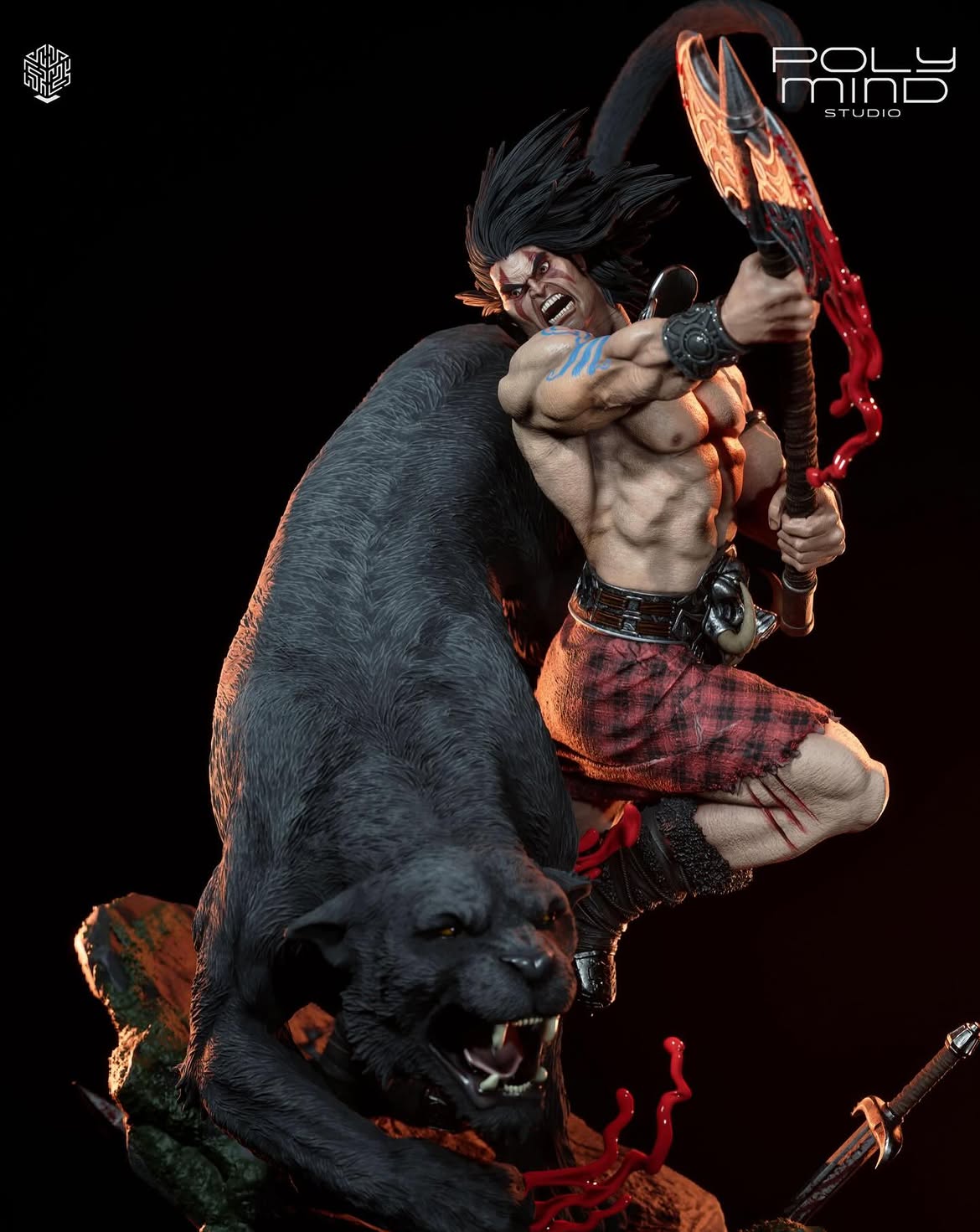 Warp-Spasm Warrior Statue