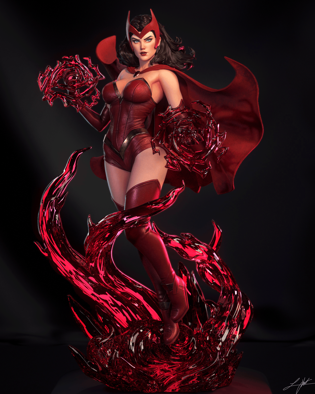 The Chaos Sorceress Statue