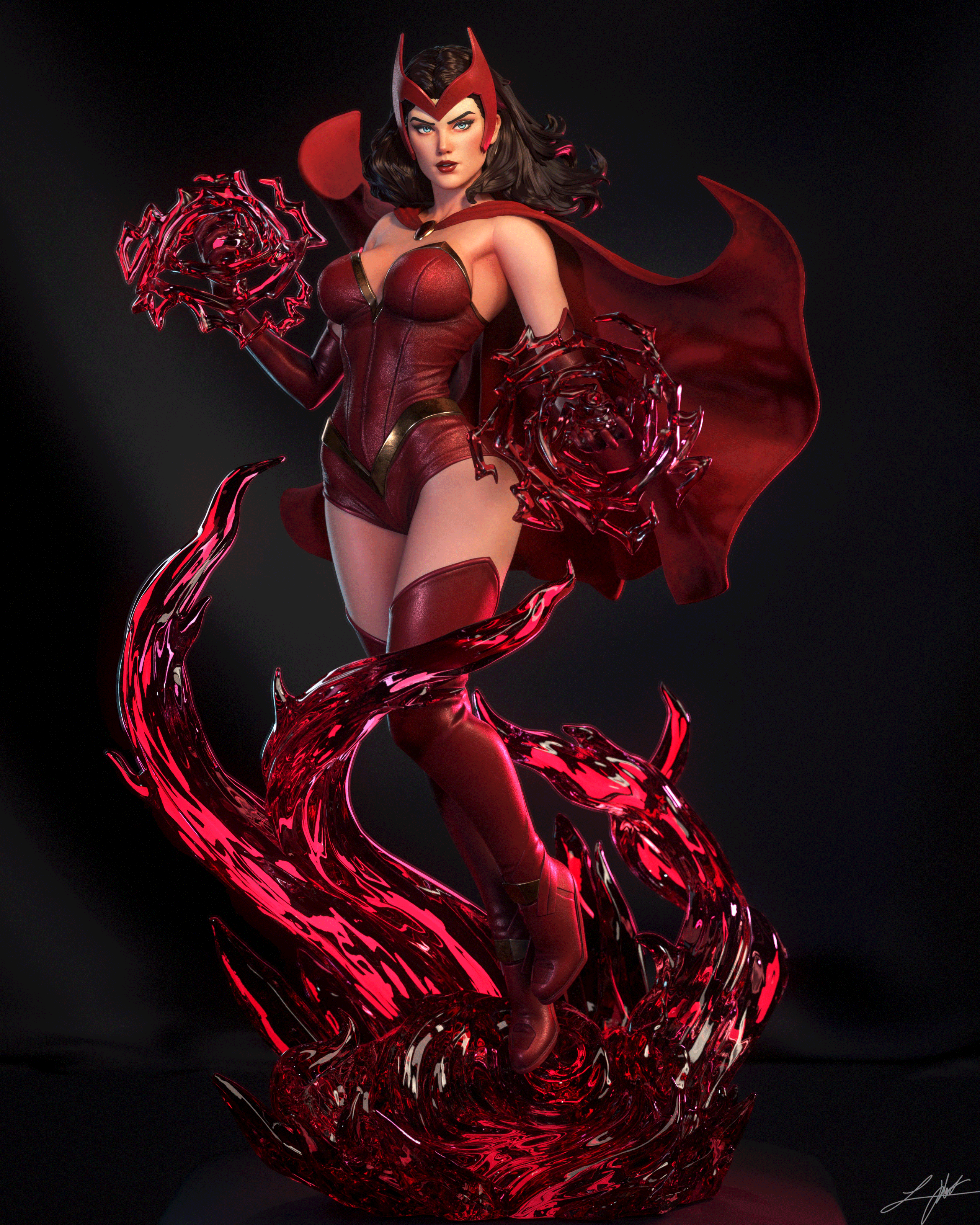 The Chaos Sorceress Statue