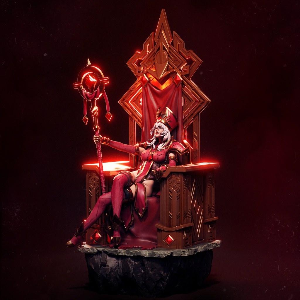 The Scarlet Confessor Statue