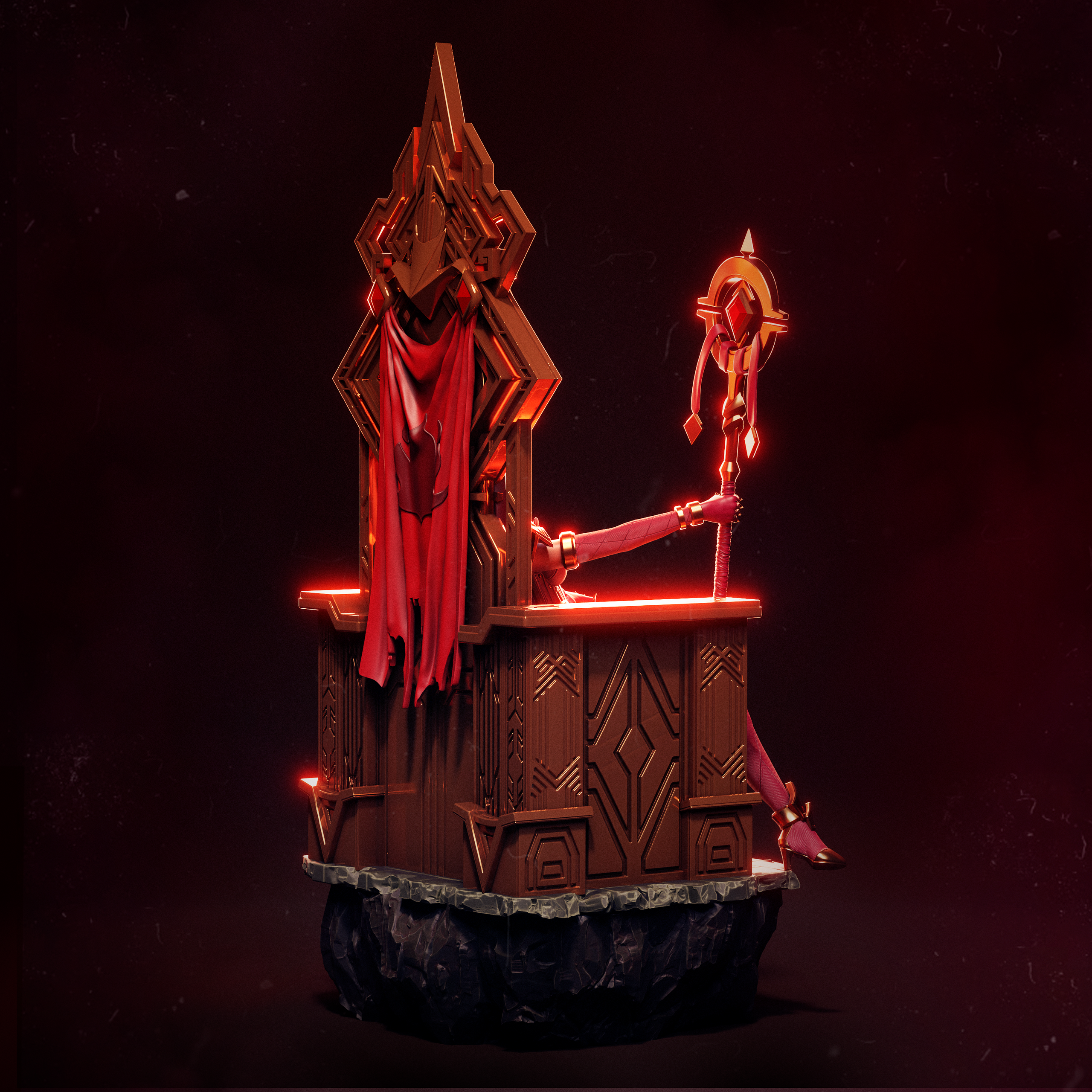 The Scarlet Confessor Statue