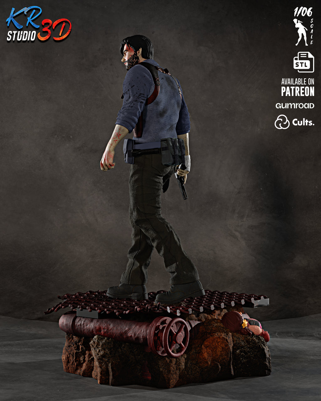 The Haunted Detective Statue