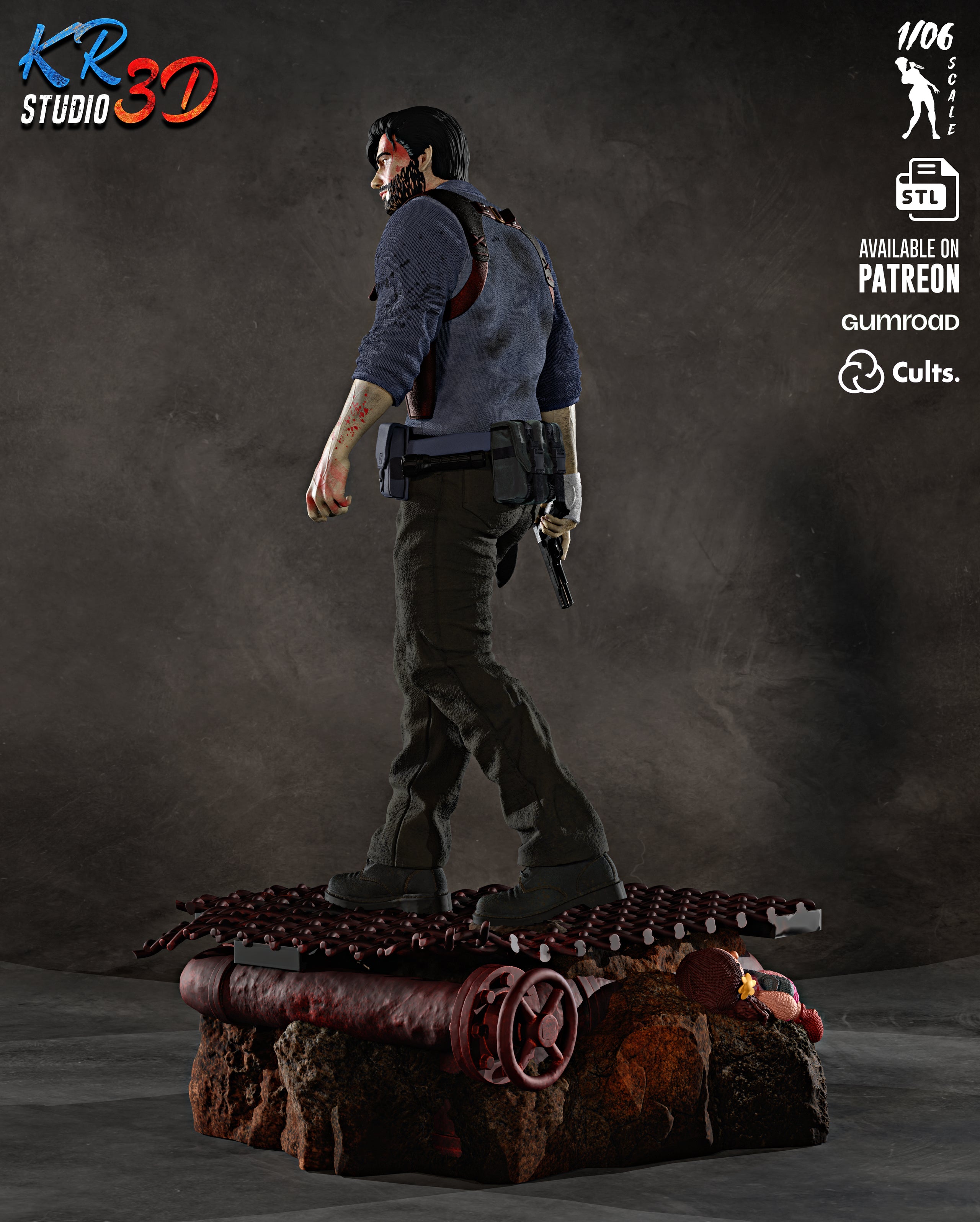 The Haunted Detective Statue