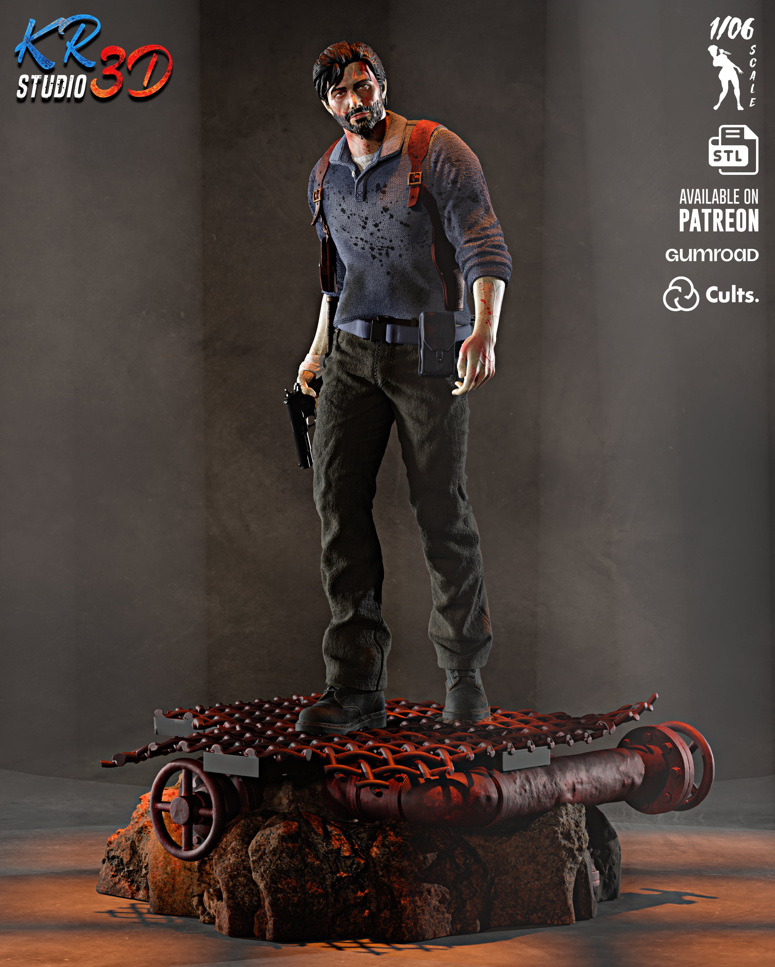 The Haunted Detective Statue