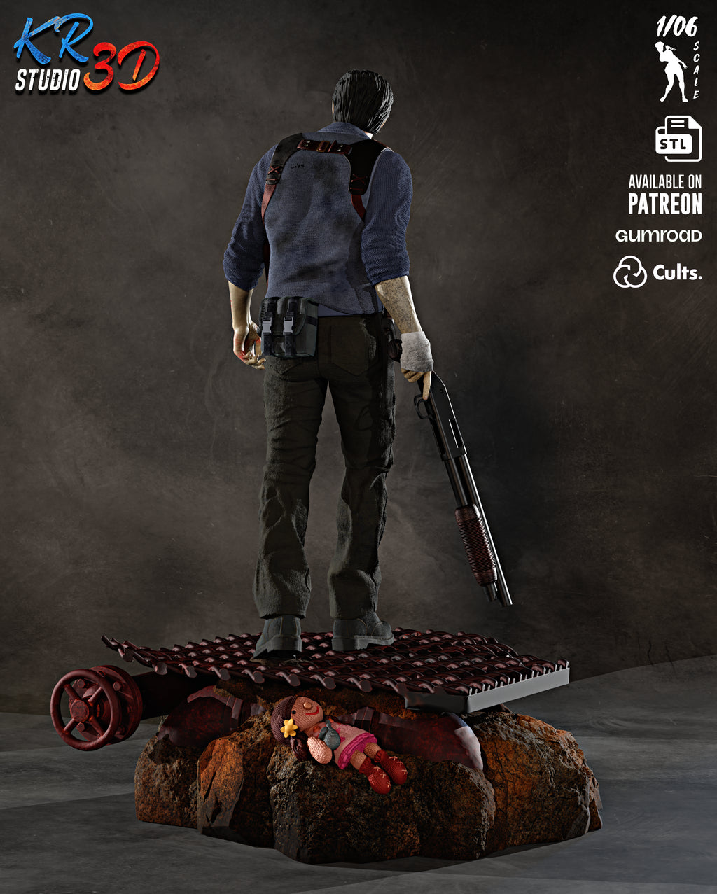 The Haunted Detective Statue