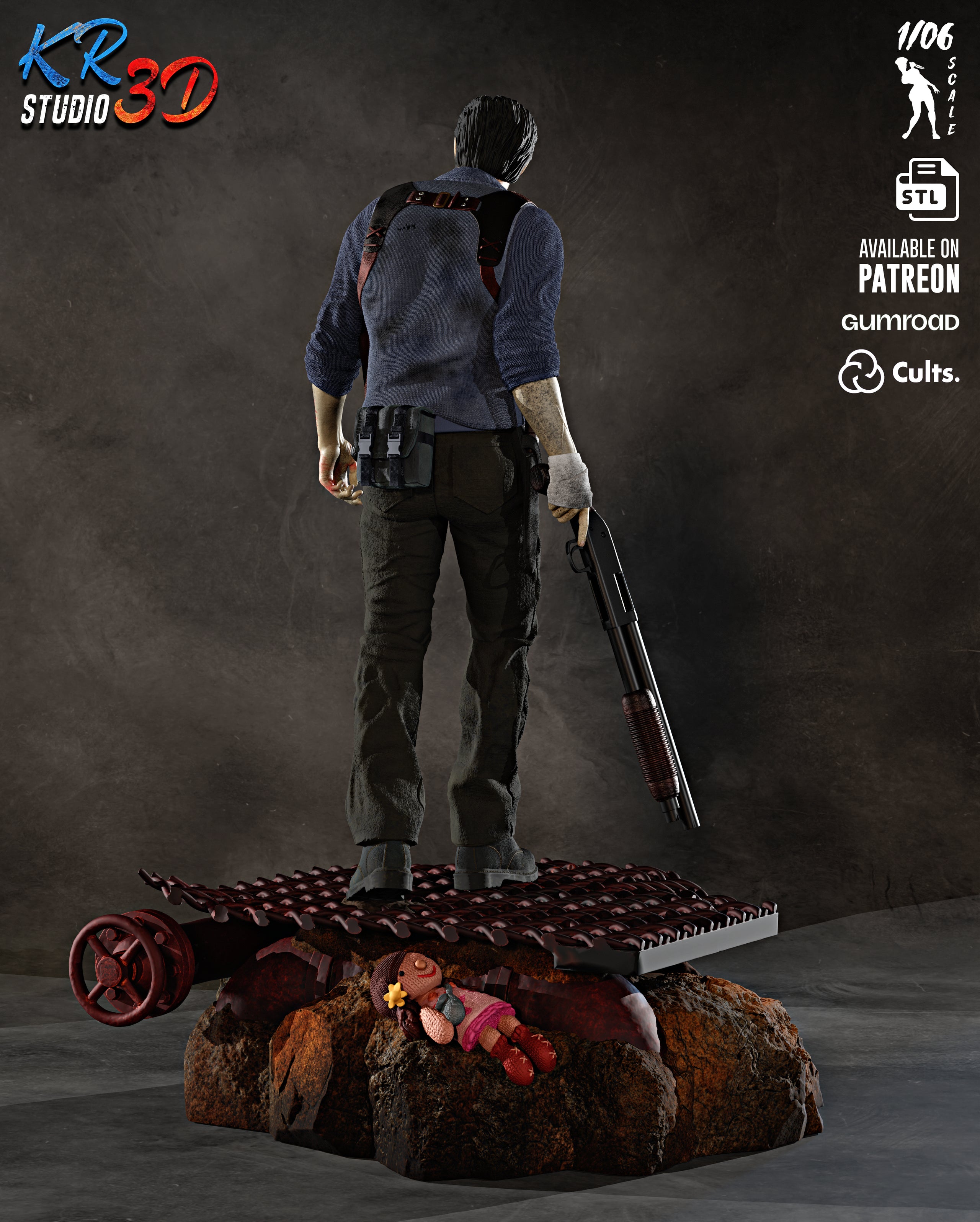 The Haunted Detective Statue