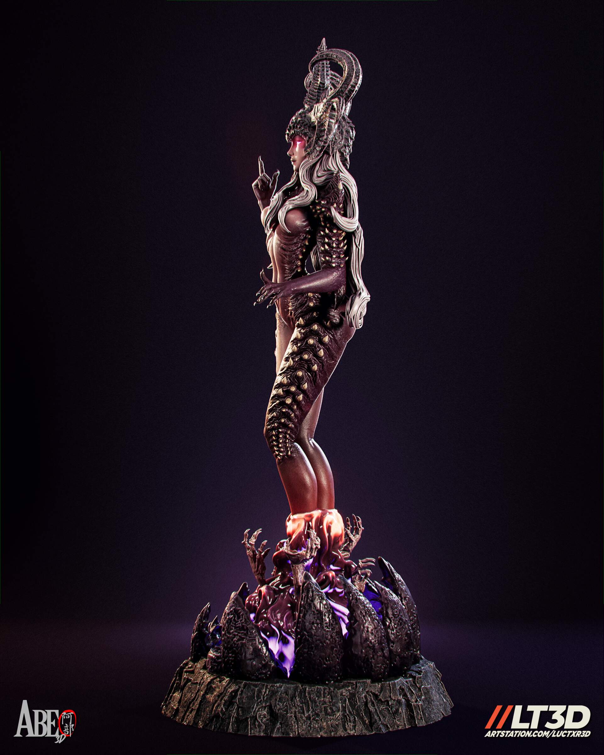 Shael'Ness Dark Succubus Statue