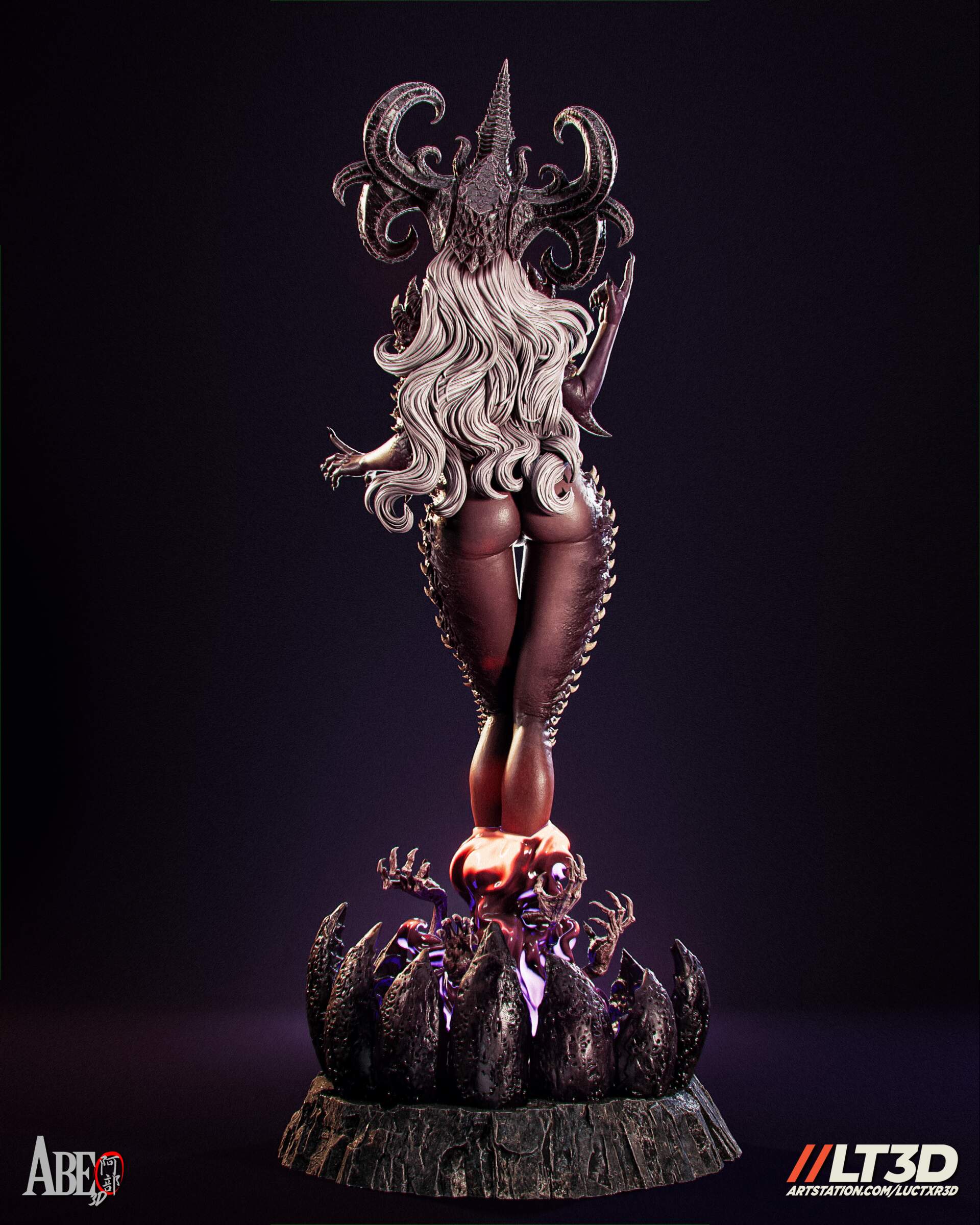Shael'Ness Dark Succubus Statue