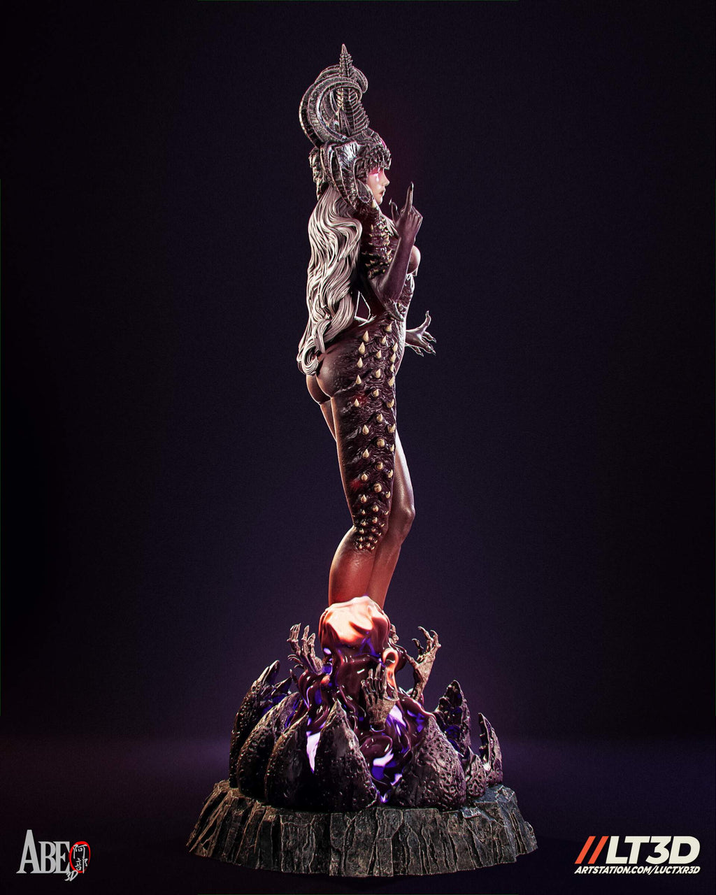 Shael'Ness Dark Succubus Statue