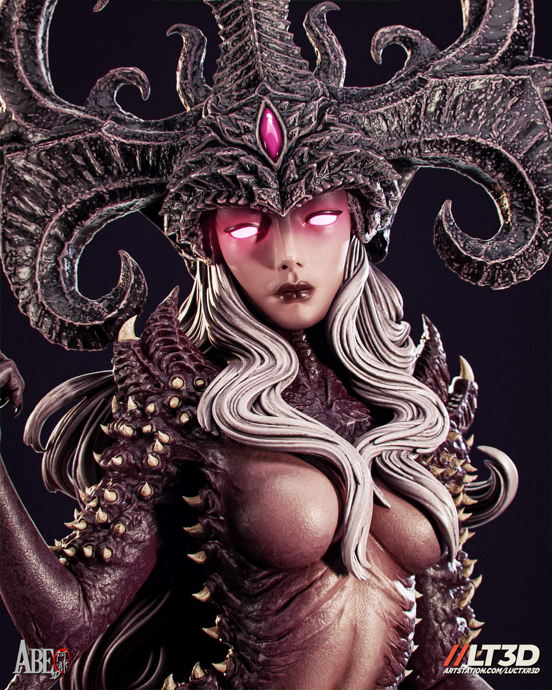 Shael'Ness Dark Succubus Statue