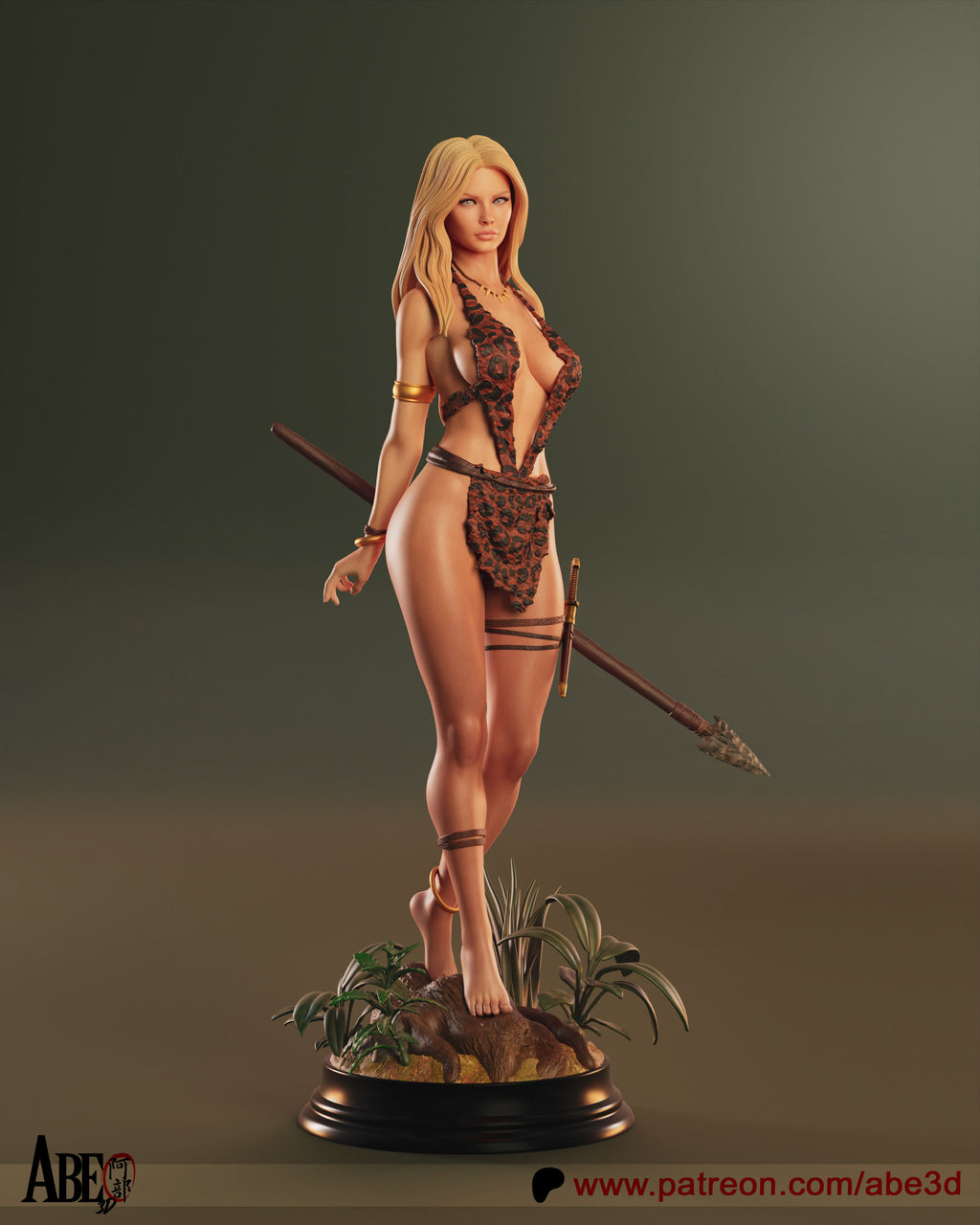 Jungle Queen Statue