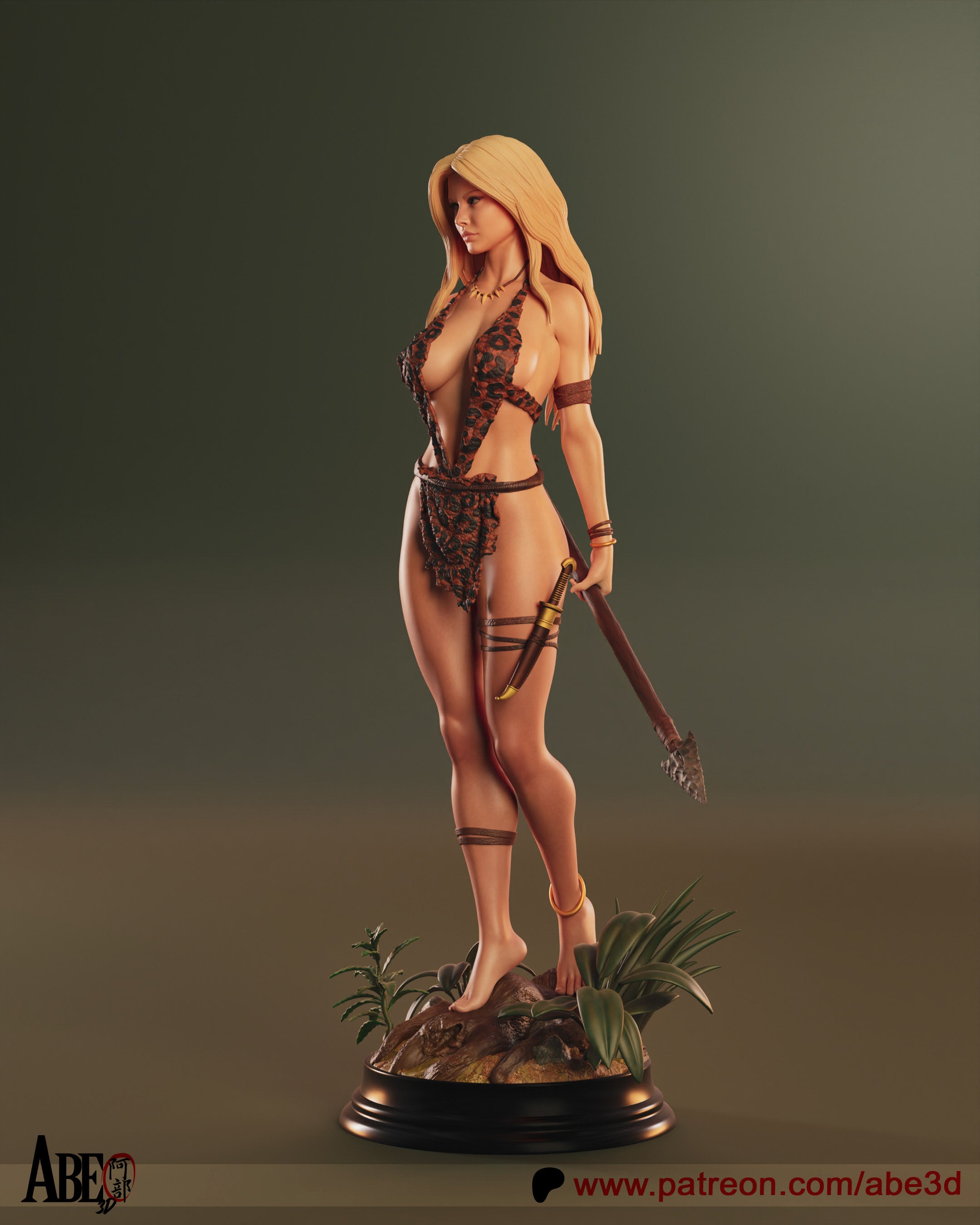 Jungle Queen Statue