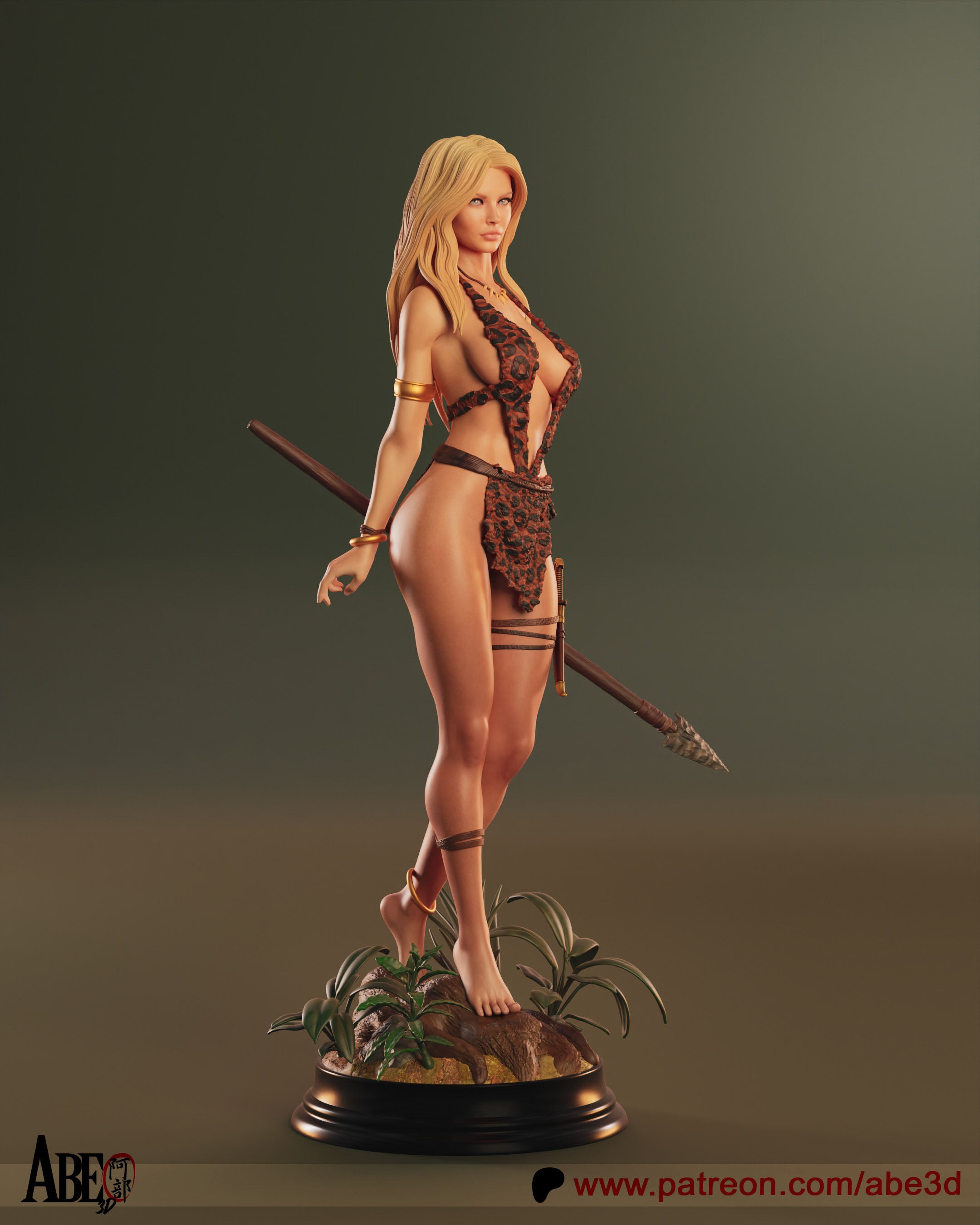 Jungle Queen Statue