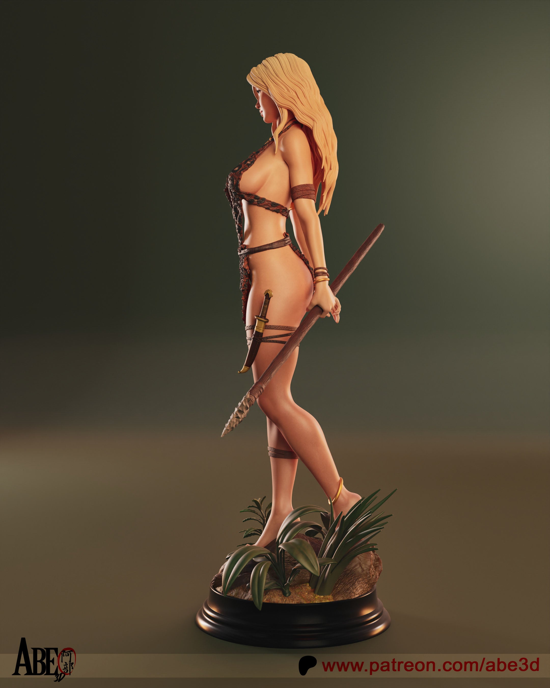 Jungle Queen Statue