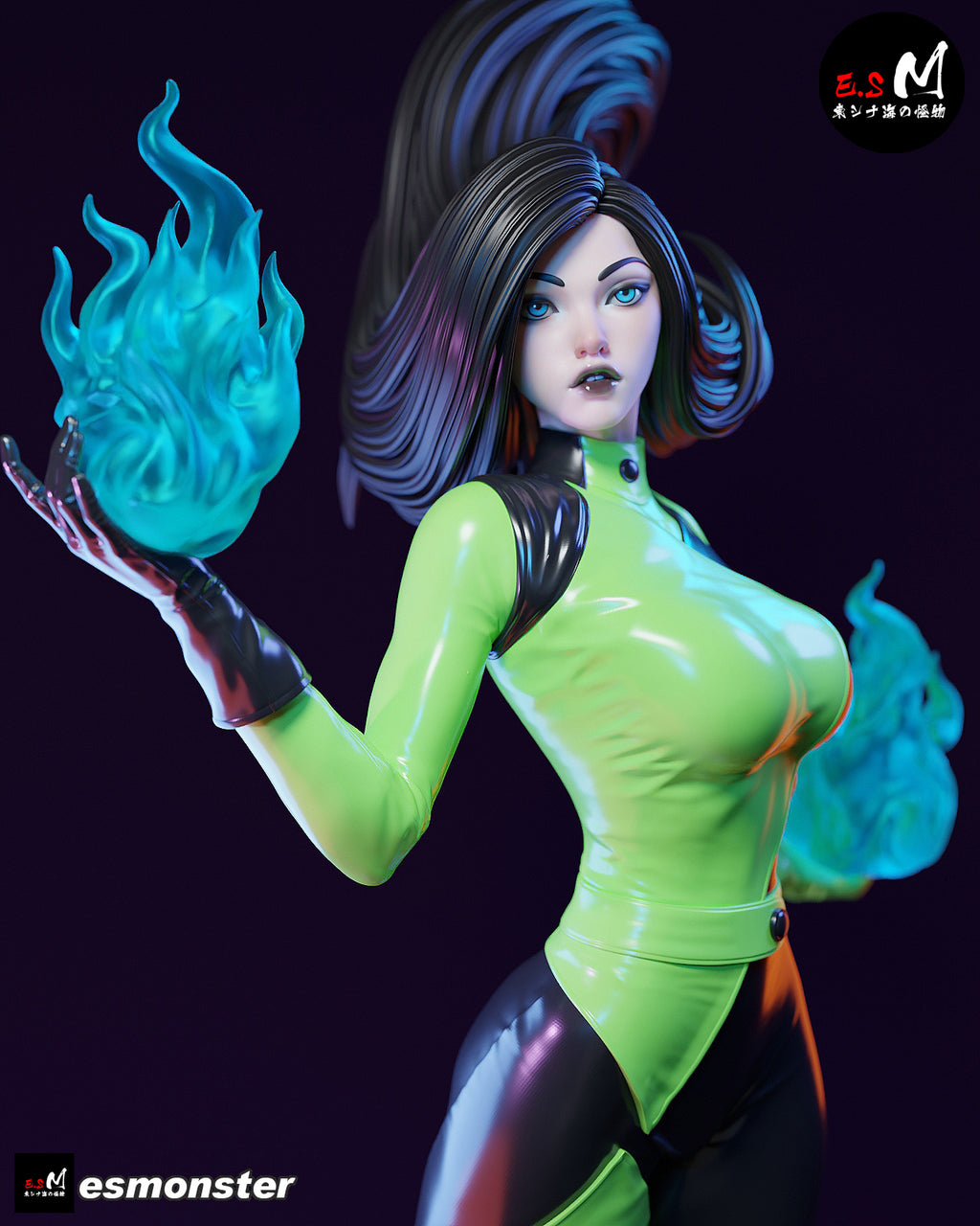 The Emerald Flame Statue
